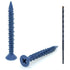 100 Qty 3/16" x 1-3/4" Flat Head Phillips Concrete Screws for Masonry, Block & Brick