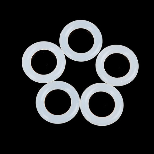 X AUTOHAUX Silicone O-Rings - Pack of 20, 18mm OD 11mm ID 3.5mm Width VMQ Seal Gasket for Pipe Repair, White