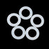 X AUTOHAUX Silicone O-Rings - Pack of 20, 18mm OD 11mm ID 3.5mm Width VMQ Seal Gasket for Pipe Repair, White