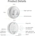 Melaus Closet 2 Levels.1- Pack Motion Sensor Night Light,Warm White USB Rechargeable Bedside Light,Magnetic Cat Lamp