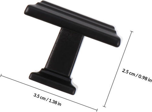4pcs GLEAVI Zinc Alloy Thickened Solid Cabinet Drawer Handles, Single Hole Door Pulls for Wardrobe, Kitchen