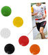 QWQJ 4Pcs Race Number Magnetic Race Bib Holders Running Fix Clips Number Belt Cloth Buckle Triathlon Run Cycling, White