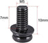 uxcell M5 x 10mm Carbon Steel Phillips Pan Head Machine Screws Bolts with Spring Washer & Plain Washers, 20pcs