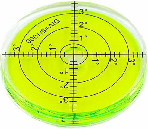 Bubble Spirit Level, 66MM Degree Marked Surface Circular Level Measuring Tool