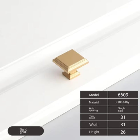 Aoleegatt American Style Zinc Alloy Thick Solid Door Handle Drawer Pull Black Gold Wardrobe Cupboard Bedside Table
