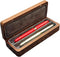 SOLYUJ 2Slots Fountain Pen Collector Organizer - Handmade Pen Case Walnut Wood Pen