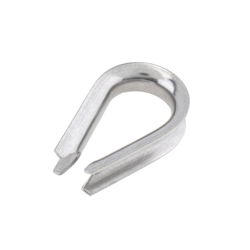 6Pcs M5 Stainless Steel Thimbles, 1/4" Wire Rope Thimbles for Diameter Cable Rigging