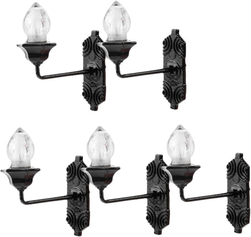 Homoyoyo 1:87 Mini Wall Lamp Set Luminous Micro Landscaping Decor DIY Sand