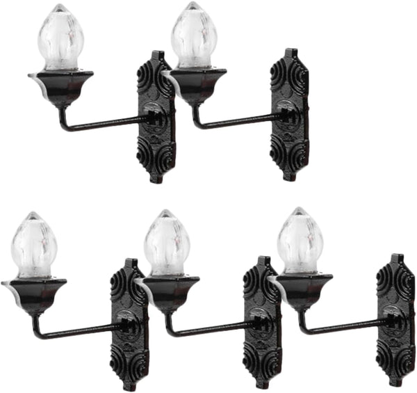 Homoyoyo 1:87 Mini Wall Lamp Set Luminous Micro Landscaping Decor DIY Sand