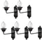 Homoyoyo 1:87 Mini Wall Lamp Set Luminous Micro Landscaping Decor DIY Sand