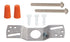 5 Inch 3-1/4 Inch B&P Lamp Diameter, Fitter, Wired Ceiling Pan Kit, White Gloss Finish