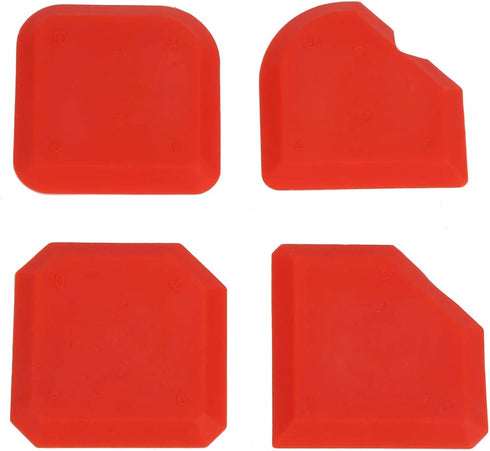 4 Pieces Silicone Caulking Tool Set, Caulk Scraper Silicone Sealant Grout Finishing Tool for Kitchen Bathroom