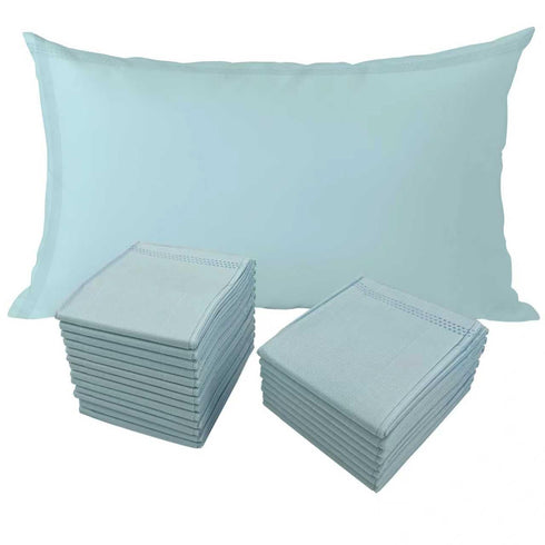 UrbanRoots Disposable Pillow Case Covers(Pack of 100),Bulk Pillow Cases for Medical Hospital Travel,Paper