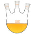 Glass Round Bottom Flask, Heavy Wall Borosilicate Lab Flask with 24/40 Center and Side Standard Taper Joint (1 L)