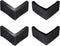 uxcell 4Pcs 3-1/8" Bed Frame End Caps, Rubber L-Shape Angle Iron Foot
