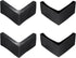 uxcell 4Pcs 3-1/8" Bed Frame End Caps, Rubber L-Shape Angle Iron Foot