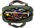 Canvas Wide Mouth Tool Bag, Heavy Duty Large Capacity Handbag for Storage of Screwdrivers, Wrench, Pliers