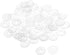 uxcell Nylon Flat Washers M3 - 13mm OD, 3mm ID, 0.9mm Thickness, Clear, Pack of 50