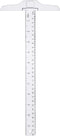 Junior T-Square Plastic Transparent T-Ruler 30cm/12 Inch for Drafting & Art Framing, 1pc