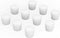 Silicone Rubber Stopper, Tapered White Silicone Stoppers (10-Pack, Size 6#) for Laboratory Sealing