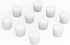 Silicone Rubber Stopper, Tapered White Silicone Stoppers (10-Pack, Size 6#) for Laboratory Sealing