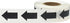 Black Color Coding Arrow Labels for Organizing Inventory, 1 x 5/8 Inch, 500 Total Adhesive Stickers