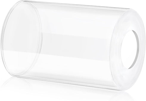 1PCS L3.9" H5.91" Round Glass Lamp Shade, x Clear Glass Lamp Shade Cover for Vanity Light Fixtures Floor Lamp