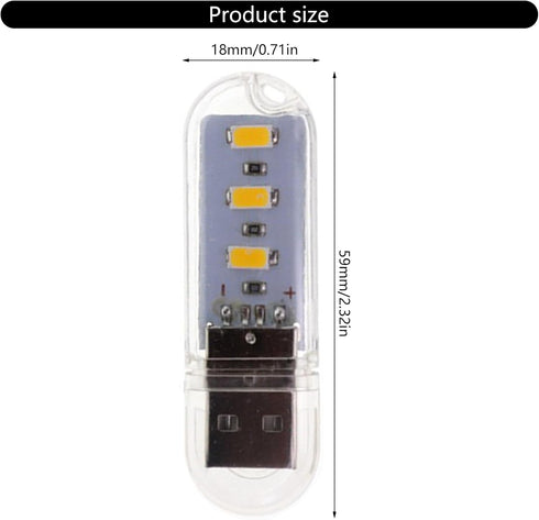 Fryzzolum Flexible USB LED Desk Lamp U Disk Design Night Light Texture Keyboard Lighting Suitable for Reading USB