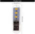 Fryzzolum Flexible USB LED Desk Lamp U Disk Design Night Light Texture Keyboard Lighting Suitable for Reading USB