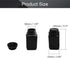 Heyiarbeit 5pcs Plastic Lab Chemical Reagent Bottle 500ml/17oz Wide Mouth Sample Sealing Liquid/Solid Storage Bottles Black by Heyiarbeit