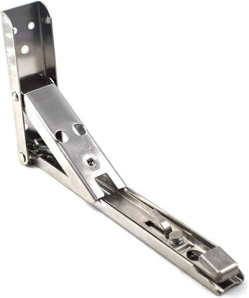 SeeRaphee 8 inch 132lb/60KG, Stainless Steel Heavy Duty Folding Shelf Bracket Corner Brace
