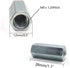 M8 x 1.25-Pitch Long Rod Metric Hex Coupling Nut, 28mm Length, 10 Pack, Zinc Plated