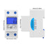 Single Phase Energy Meter 230VAC LCD KWH Electric Meter 5-32A 50Hz Single Phase DIN Rail KWH Meter Electricity Usage Meter Electricity Usage Monitor Power Meter
