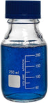 Karter Scientific 250ml Glass Round Media Storage Bottles with GL45 Screw Cap, Pack of 2