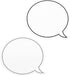Juvale 48 Pack Dry Erase Speech Bubble Cutouts for Bulletin Boards, Classroom Teaching Supplies, Laminated