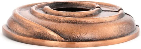 Renovators Supply Manufacturing Escutcheon Plate, 3.13 in OD, 1/2 in IPS, Antique Copper Finish Aluminum