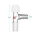 StonyLab Glass Inlet Thermometer Adapter, 14/20 Joint with Side Serrated Hose Connection and Compression Cap Lab Glassware