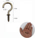 3/4'' Antique Brass Ceiling Hooks, Vintage Bronze Cup Hook Screw-in Light Hooks, 40 Pack
