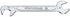 Stahlwille 40060808 12 Small Double Open-Ended Wrench, 8mm, 15 & 75 Degree Jaw Position, Chrome Alloy Steel