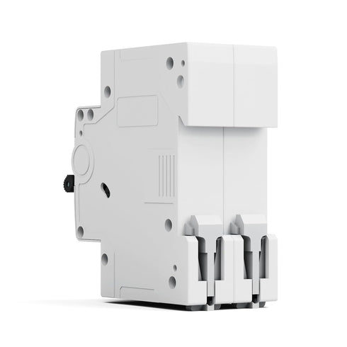 Miniature Circuit Breaker 120/240VAC 16A Double Pole, DIN Rail Mount, Thermal Magnetic AC Disconnect Switch
