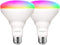 ANWIO Smart Light Bulb BR30 RGB Color Changing LED, WiFi Dimmable, E26 Base, 2 Pack