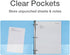 Oxford Cardinal 3 Ring Binders, 1.5 Inch Round Rings, Holds 350 Sheets, ClearVue Presentation View, 4 Pack