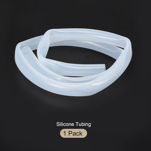 1m Clear Silicone Tubing 16mm(5/8") ID x 20mm(3/4") OD, Industrial Plastic Hoses for Pump Siphoning Irrigation