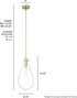 19563 Hunter Fan Company Lundin Pendant Light, Noble Bronze