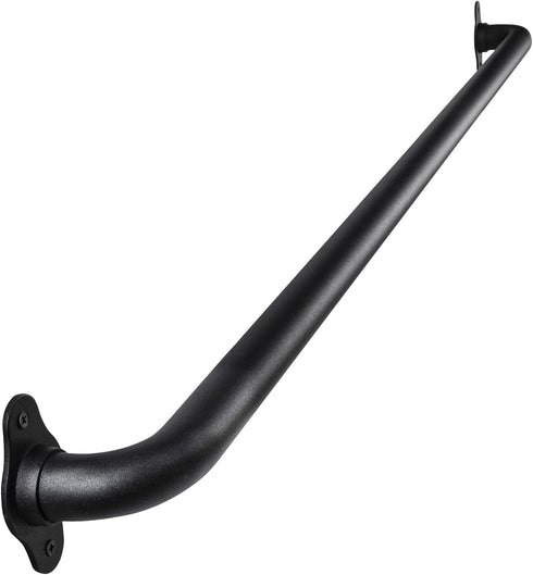 45 Inch Black No-Slip Hand Rails for Indoor Stairs, Wall Mount Staircase