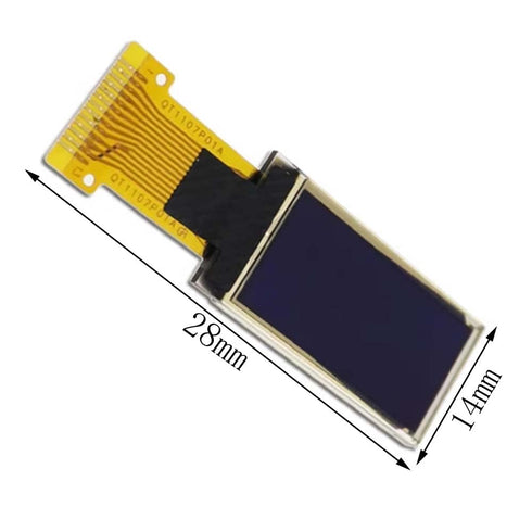 Senzooe 0.96 inch 64x128 SH1107 OLED display LCD vertical screen IIC SPI interface driver