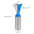 2pcs 3/4" 1/2" 14 HARFINGTON Dovetail Router Bit Diameter Shank Tungsten Carbide Degree Dovetail Joint Drill Bit