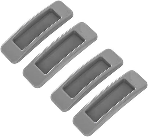4pcs Self-adhesive Glass Sliding Door Handles, Plastic Auxiliary Puller for Glass Doors, Sliding Door Cabinets