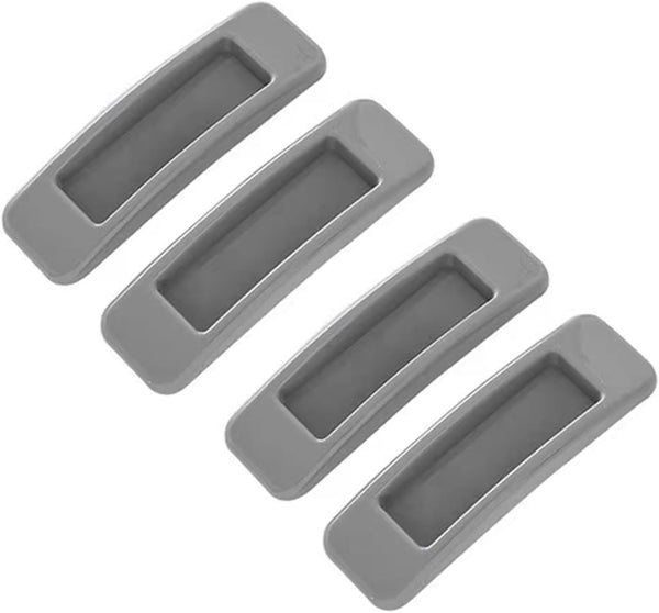 4pcs Self-adhesive Glass Sliding Door Handles, Plastic Auxiliary Puller for Glass Doors, Sliding Door Cabinets