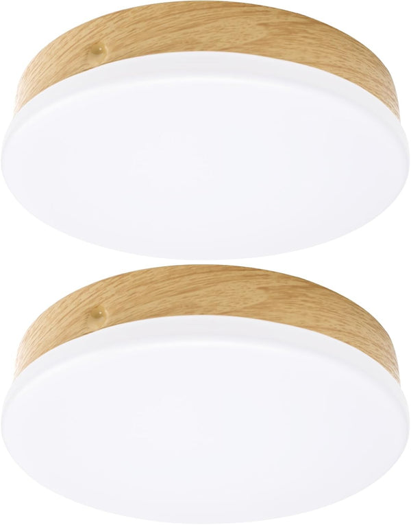 Elekeed 2-Pack LED Flush Mount Ceiling Light Fixture 16W, Modern Round Small Ceiling